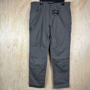 Eddie Bauer Mr. Rappel Canvas Slim Fit Pants Men's Size 36x32 Gray
